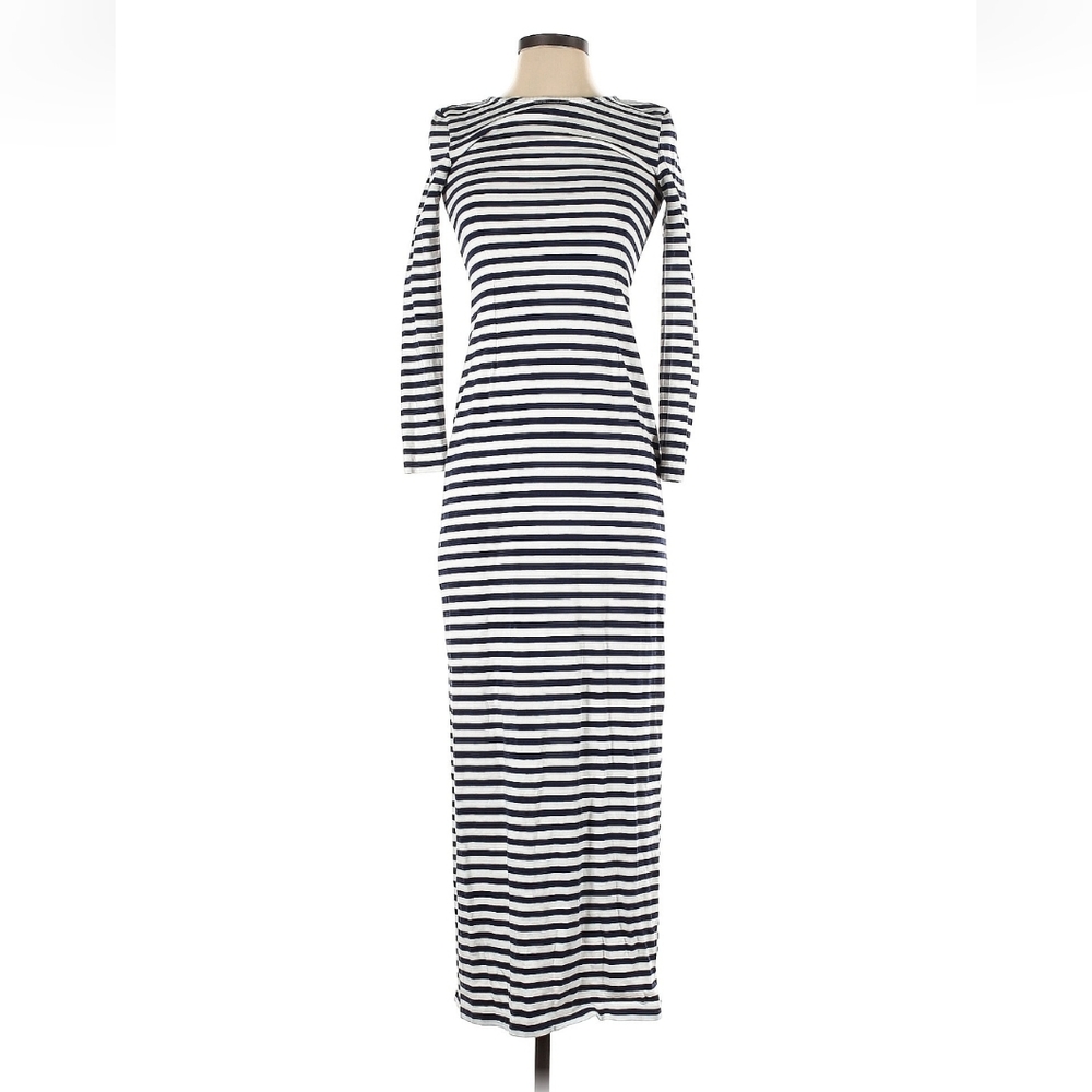 J.Crew Collection Striped Cotton Maxi Dress
